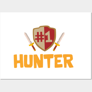 #1 hunter Posters and Art